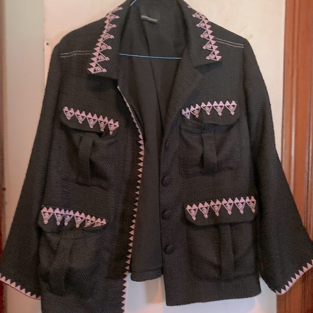 Cynthia Rowley Damen Utility Tweed Jacket. Plus size.